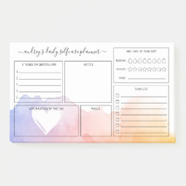 ドーンウォーターカラーウォッシュデイリーセルフケアプランナー ポストイット