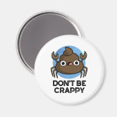 ドーンクラピーカニおもしろいウンチパン マグネット (正面/裏面)