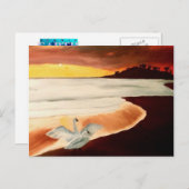 ドーンパトロールハワイアンサンセットハワイアート ポストカード (正面/裏面)