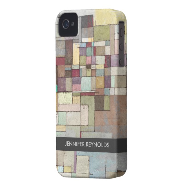 ドーンビーチラティス抽象芸術アートiphone 4 ケース Case-Mate iPhoneケース (裏面左)