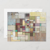 ドーンビーチラティス抽象芸術絵画ズ ポストカード (正面/裏面)