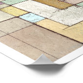 ドーンビーチラティス絵画抽象芸術 ポスター (角)