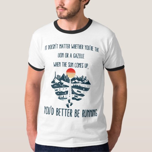 ドーンランナー:チェイスを受け入れる Tシャツ (正面)