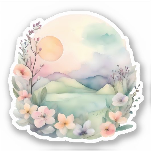 ドーン・イン・開花 シール (正面)