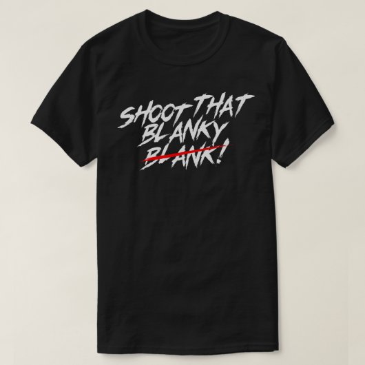 ドーン・スターリーが打ったブランキー Tシャツ (デザイン正面)