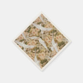 ドーヴアンドリリーフローラプリント スタンダードカクテルナプキン (角)