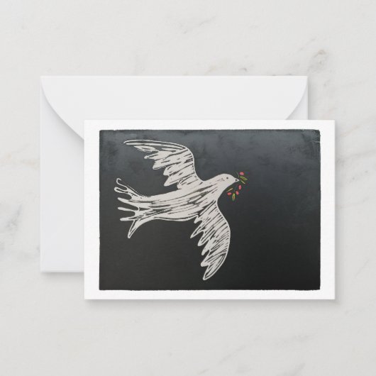 ドーヴクリスマスカード ノートカード (正面)