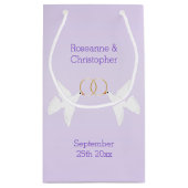 ドーヴデザイン薄紫カラー結婚ズ スモールペーパーバッグ (裏面)