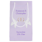 ドーヴデザイン薄紫カラー結婚ズ スモールペーパーバッグ (正面)