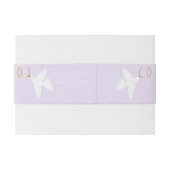 ドーヴデザイン薄紫カラー結婚ズ 招待状ベリーバンド (裏面例)