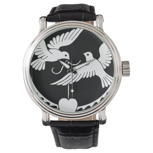 ドーヴハートダンスピースラブパーティー運命 腕時計 (正面)