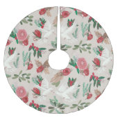 ドーヴフローラクリスマスベージュ ブラッシュドポリエステルツリースカート (正面)