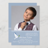 ドーヴブルー宗教写真招待状 招待状 (正面/裏面)