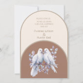 ドーヴリングや輪モチャムッセライトベージュタウペアルチ 招待状 (正面)