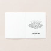 ドーヴ悔やみや弔慰サンキューカードオンゴールドフォイル 箔カード (内部)