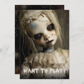 ドー幽霊のよく出るル 招待状 (正面/裏面)