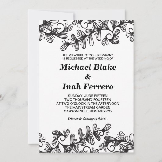 ドー葉ル 招待状 (正面)