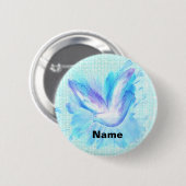 ドー飛んでいるブ結婚のピンボタン 缶バッジ (正面&裏面)