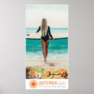 ドーTERRAサン気にアド- Surfer girl, on Canvas ポスター