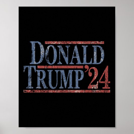ド動揺してナルドトランプ2024 ポスター (正面)