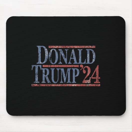 ド動揺してナルドトランプ2024 マウスパッド (正面)