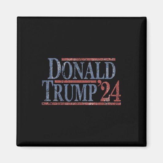 ド動揺してナルドトランプ2024 マグネット (正面)