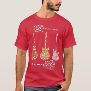 ド国際的ット日おもしろいヴィンテージギター・ポルカd tシャツ