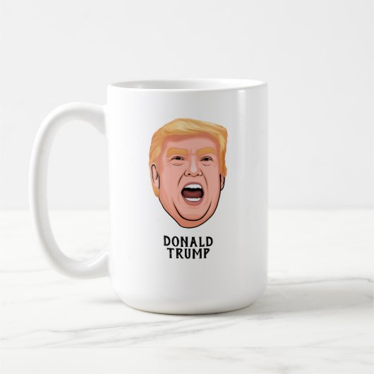 ド怒ナルドトランプカスタム コーヒーマグカップ (左)