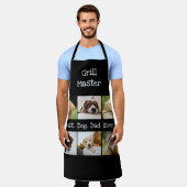 ド最高のッグパパが白黒のコラージュ写真を撮る エプロン (着用した状態)