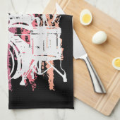 ド生まれラムにドラム音楽の音楽バンドのドラム キッチンタオル (四つ折り)