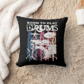 ド生まれラムにドラム音楽の音楽バンドのドラム クッション (ブランケット)
