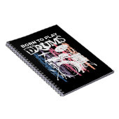 ド生まれラムにドラム音楽の音楽バンドのドラム ノートブック (右側)