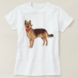 ド絵を描イツ羊飼い Tシャツ