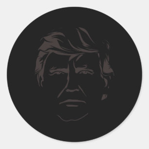 ド絵を描ナルドトランプ ラウンドシール