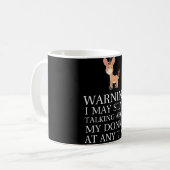 ド警告ンキーとはいつでも話し始める コーヒーマグカップ (正面左)