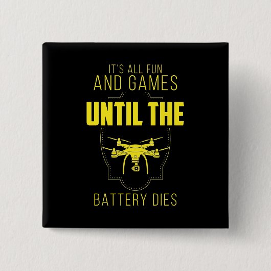 ド飛んでいるローンは私のゲーム 缶バッジ (正面)