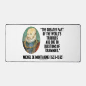 ド・モンテーニュ世界の文法問題 デスクマット (正面)