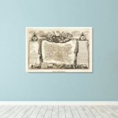 ド・ロワーズ省 キャンバスプリント (インサイチュ (ウッドフロア))