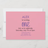 ドoljabiドoljanchi 韓国の伝統的な1歳の誕生日 招待状 (裏面)