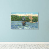 ナイアガスペインのラの渦の上空 キャンバスプリント (インサイチュ (ウッドフロア))