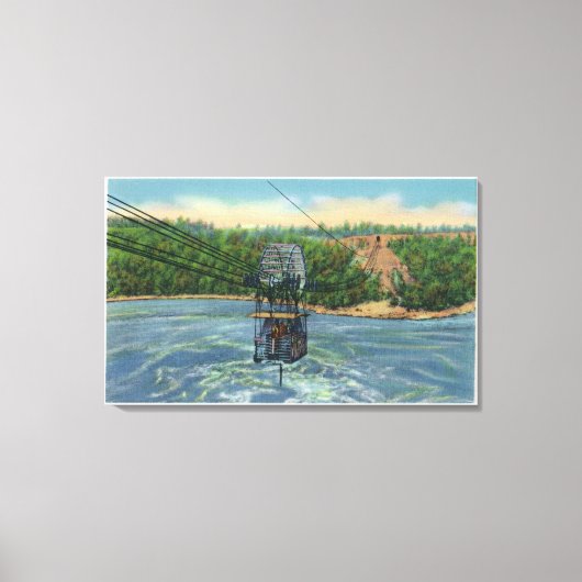 ナイアガスペインのラの渦の上空 キャンバスプリント (正面)