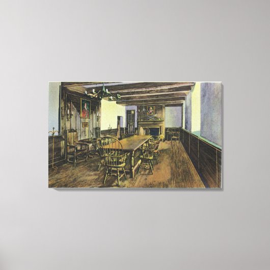 ナイアガラの口の上にホットショットバッテリーキャノン キャンバスプリント (正面)