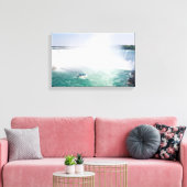 ナイアガラの滝のボートと馬蹄滝 キャンバスプリント (インサイチュ (リビング))