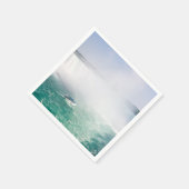 ナイアガラの滝のボートと馬蹄滝 スタンダードカクテルナプキン (角)