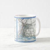 ナイアガラの滝の地図マグ コーヒーマグカップ (正面右)