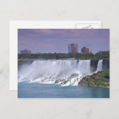 ナイアガラの滝州立公園の アメリカンフォールズとブライダルベールフォールズ ポストカード (正面/裏面)