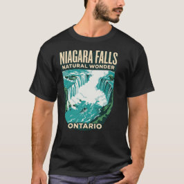 ナイアガラの滝 オンタリオ州 カナダ ビンテージ トラベルポスター Tシャツ