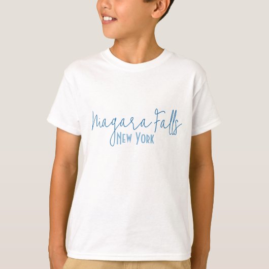 ナイアガラの滝 ニューヨーク州 旅行のお土産  Tシャツ (正面)