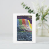 ナイアガラの滝(ホースシュー滝)夜間照明 ポストカード (スタンド正面)