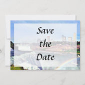 ナイアガラの滝NY - レインボーの下 貯蓄日 セーブザデート (裏面)